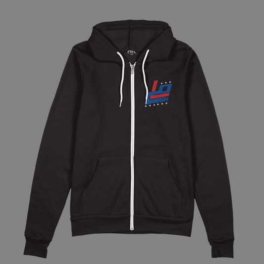 LOCASH - Retro Muscle Car - Zip-Up - Black