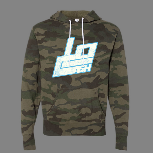 LOCASH - Vintage Blue Logo - Pullover - Camo