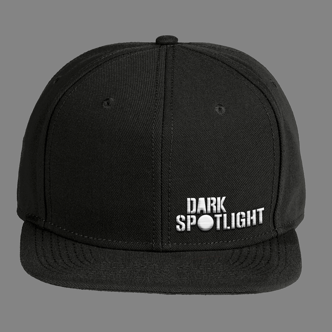 Dark Spotlight - Glow Logo - FlexFit - Black