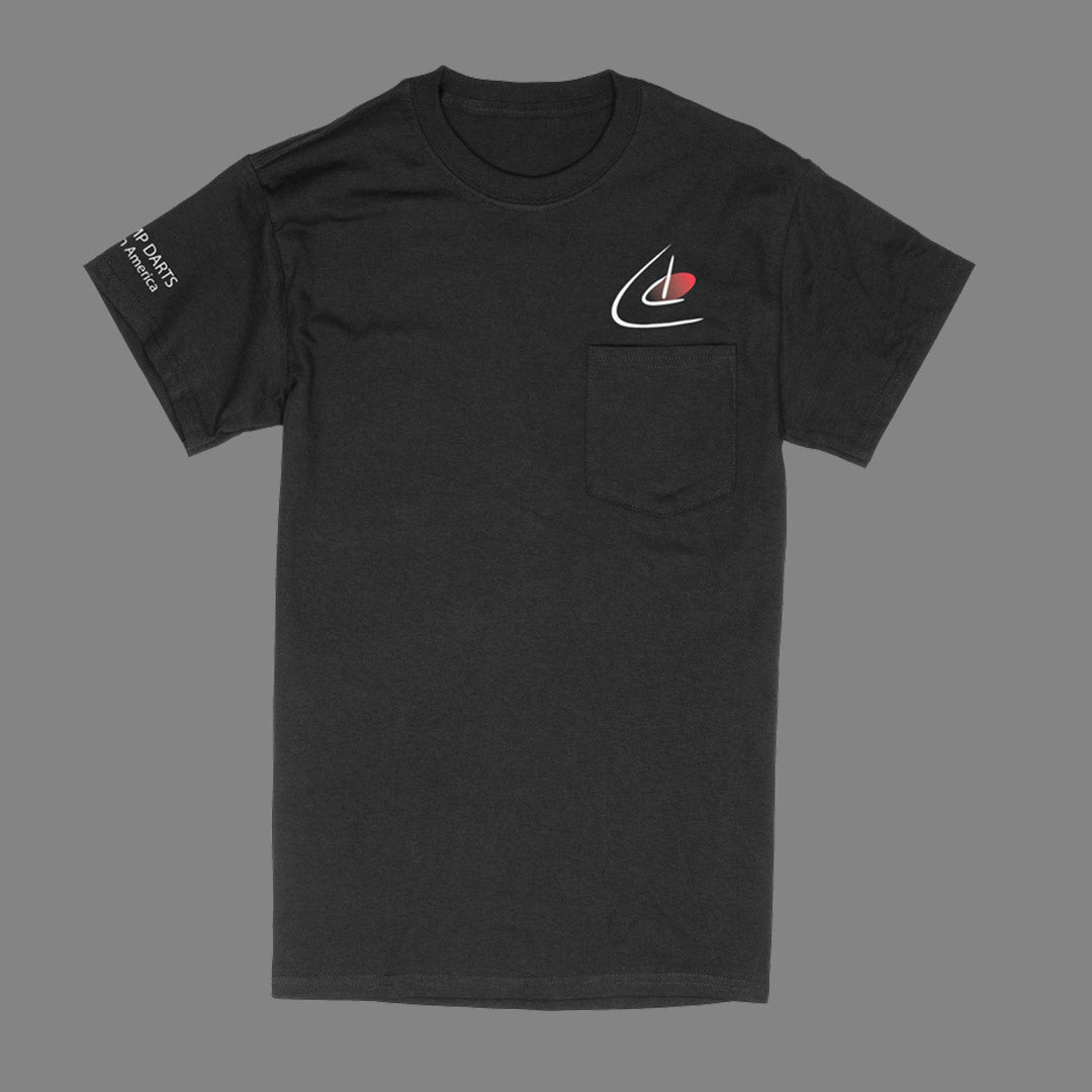 Champ Darts Black Heavyweight Ultra Cotton Pocket Tee