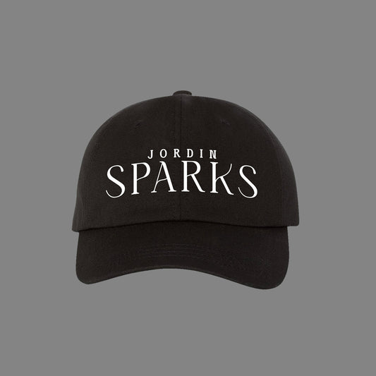 Jordin Sparks Dad Hat - Black w/ White Logo