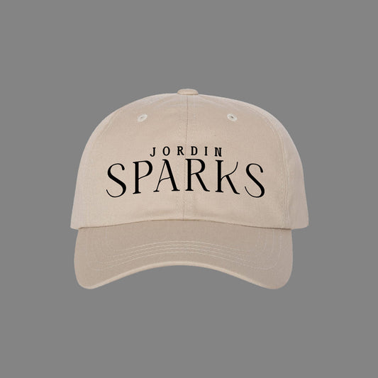 Jordin Sparks Dad Hat - Stone w/ Black Logo