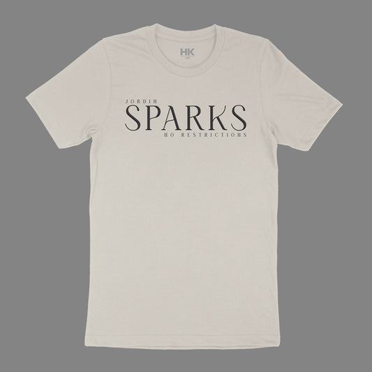Jordin Sparks T-Shirt - Stone w/ Black Logo