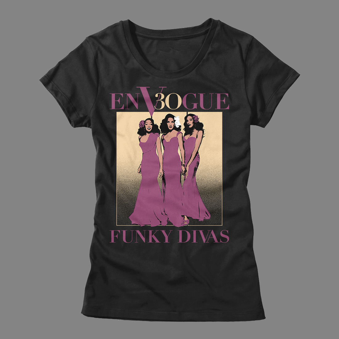 En Vogue - Funky Divas Portrait - Ladies Shirt - Black