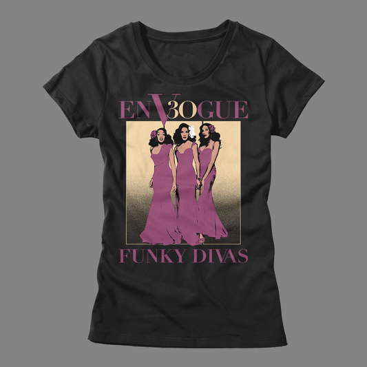 En Vogue - Funky Divas Portrait - Ladies Shirt - Black