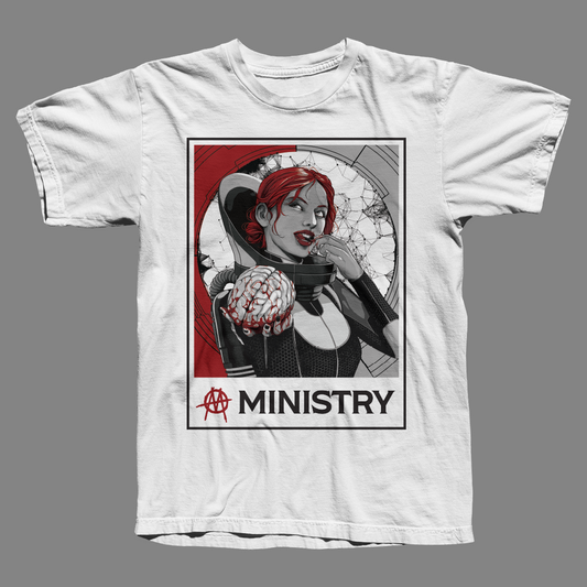 Ministry - The Mind is a Terrible Thing to Taste Shirt - White