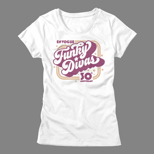 En Vogue - Funky Divas 30 - Ladies Shirt - White