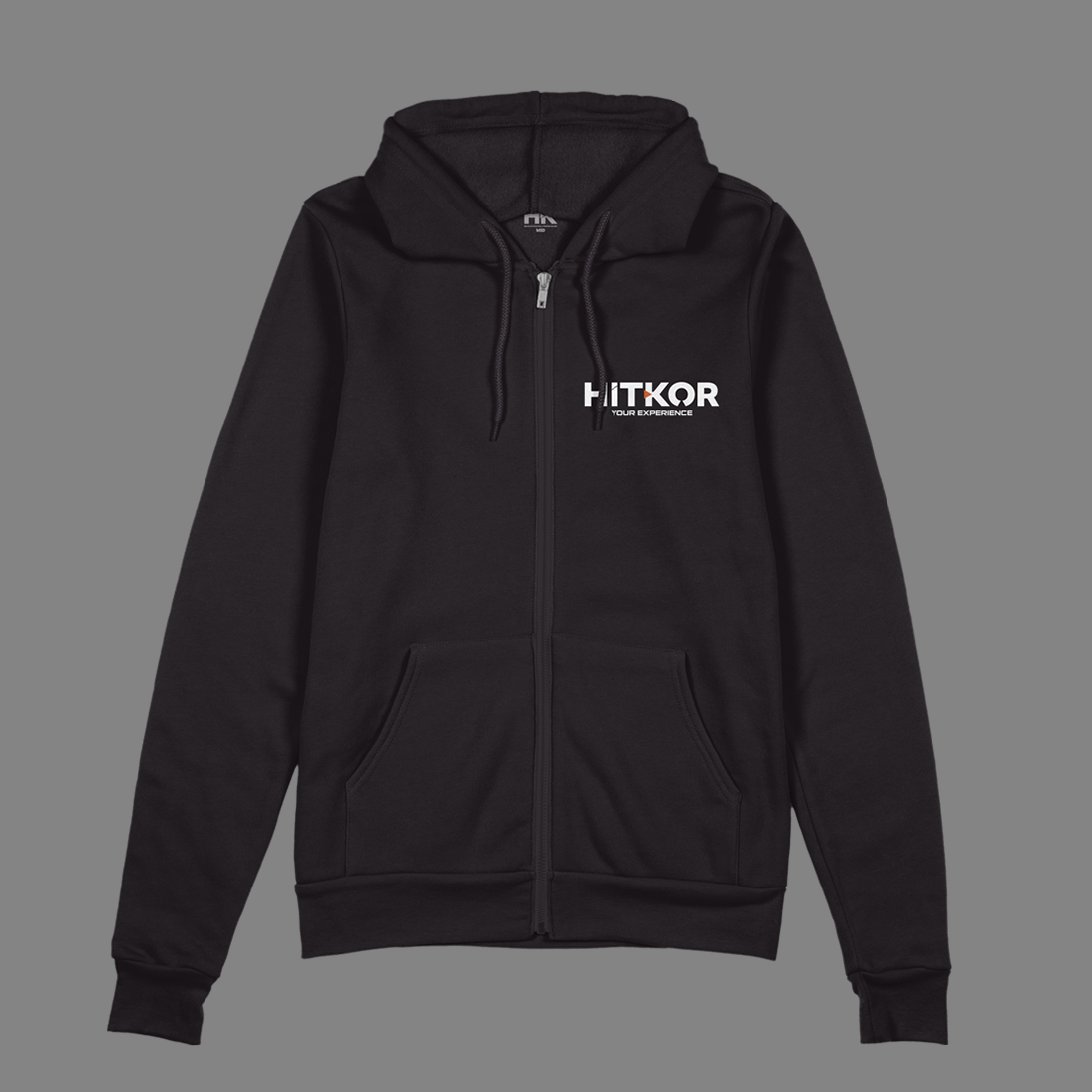HITKOR - Classic Logo - Zip-Up - Black