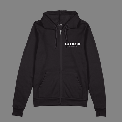 HITKOR - Classic Logo - Zip-Up - Black