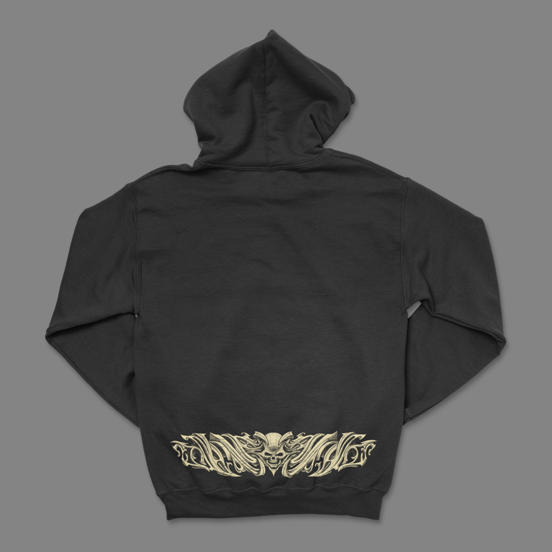 Dark Spotlight - Laughing Skull Pull Over Hoodie - Black