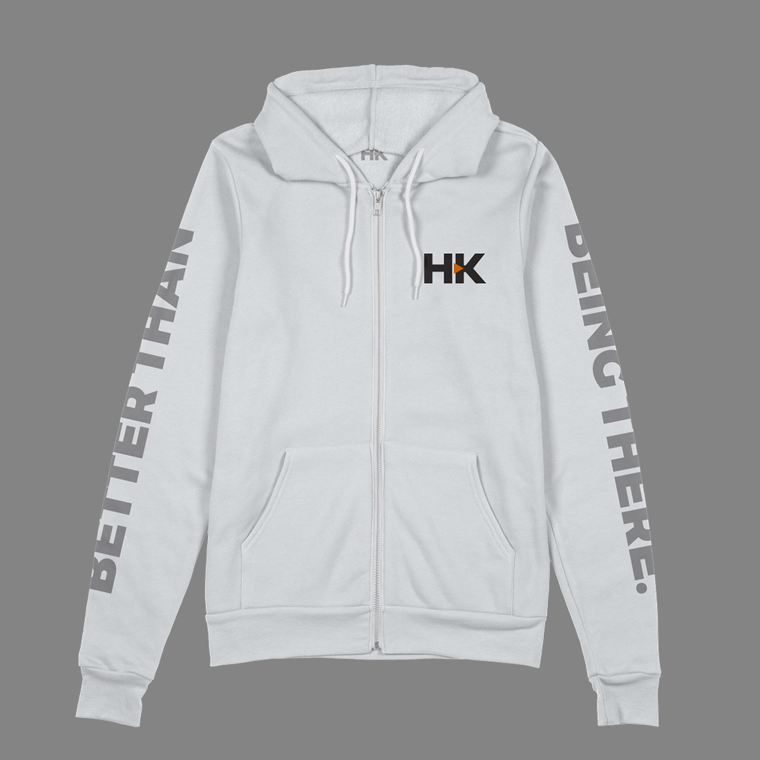 HITKOR - Being There - Zip-Up - White