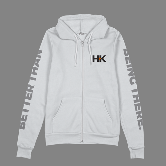 HITKOR - Being There - Zip-Up - White
