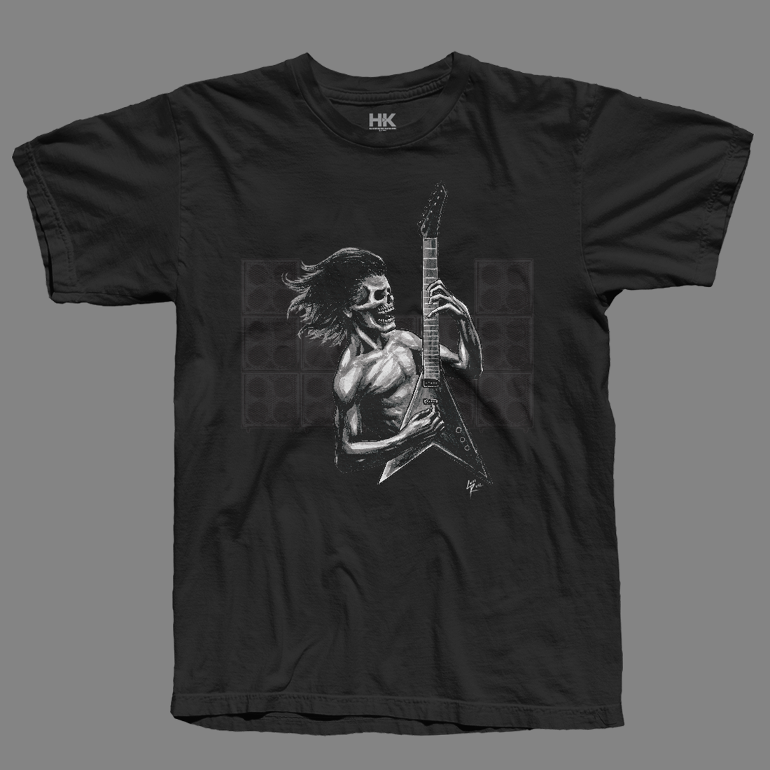 Dark Spotlight - Guitar Shredder Shirt - Black