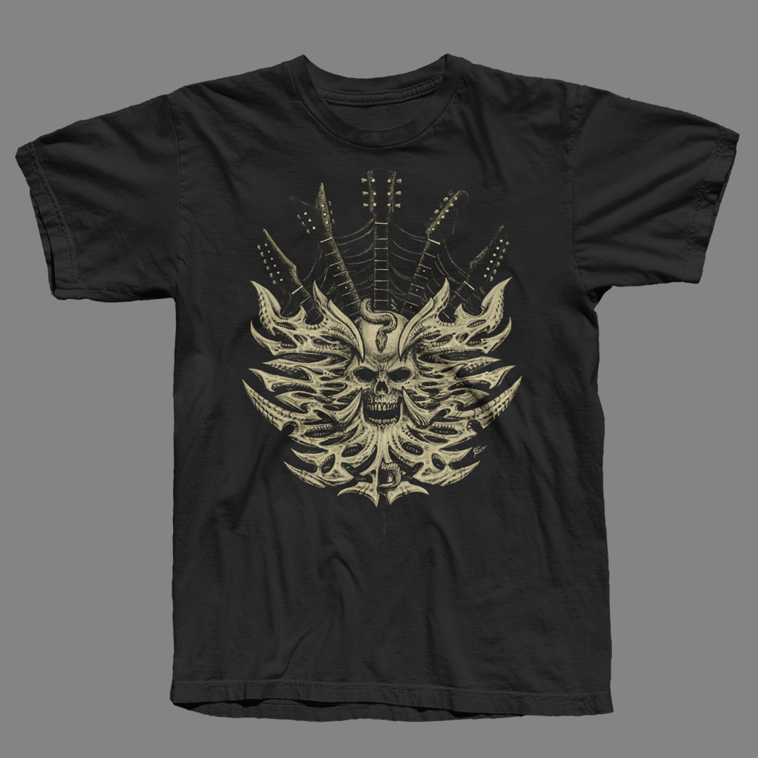 Dark Spotlight - Guitarhead Shirt - Black