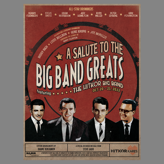 All-Star Drummers Big Band - Signed Commemorative Poster